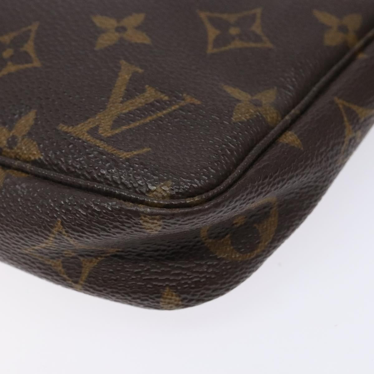 Louis Vuitton Pochette Accessoires Monogram Canvas, BROWN, CANVAS, Clutche & pouche