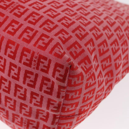Fendi Roll Tote Zucchino Canvas, RED, CANVAS, Tote bag