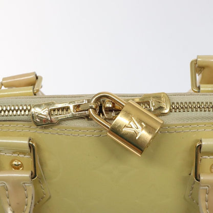 Louis Vuitton Alma Handbag Monogram Vernis, BEIGE, PATENT_LEATHER, Handbag