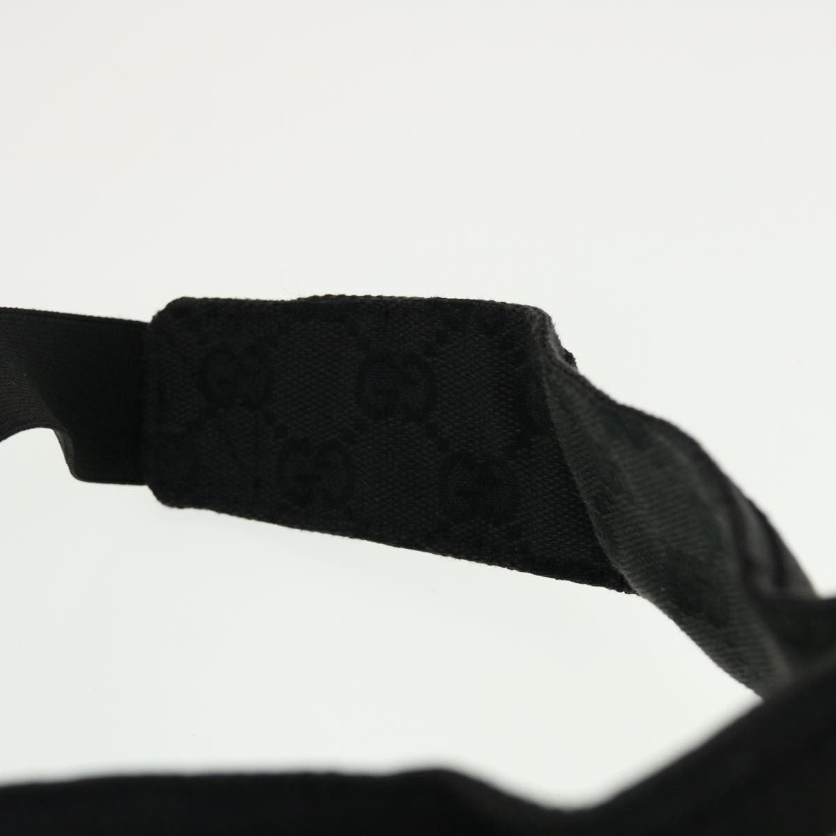 Gucci Sun Visor Canvas, BLACK, CANVAS, Head accessory