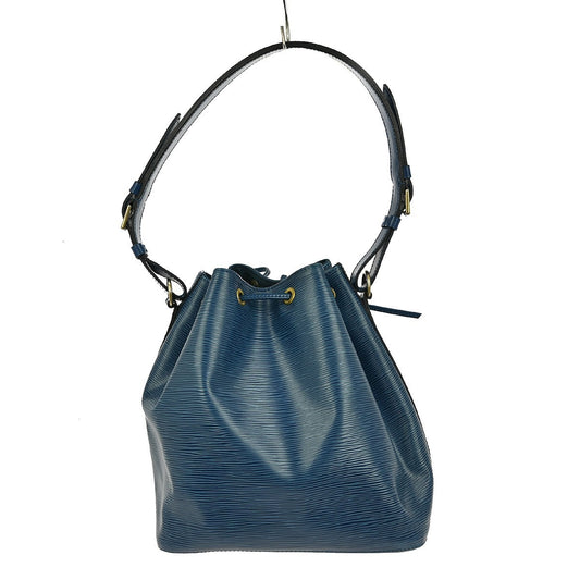 Louis Vuitton Petit Noe Handbag Epi Leather, BLUE, LEATHER, Shoulder bag