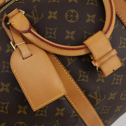 Louis Vuitton Keepall Bag Monogram Canvas, BROWN, CANVAS, Travel bag