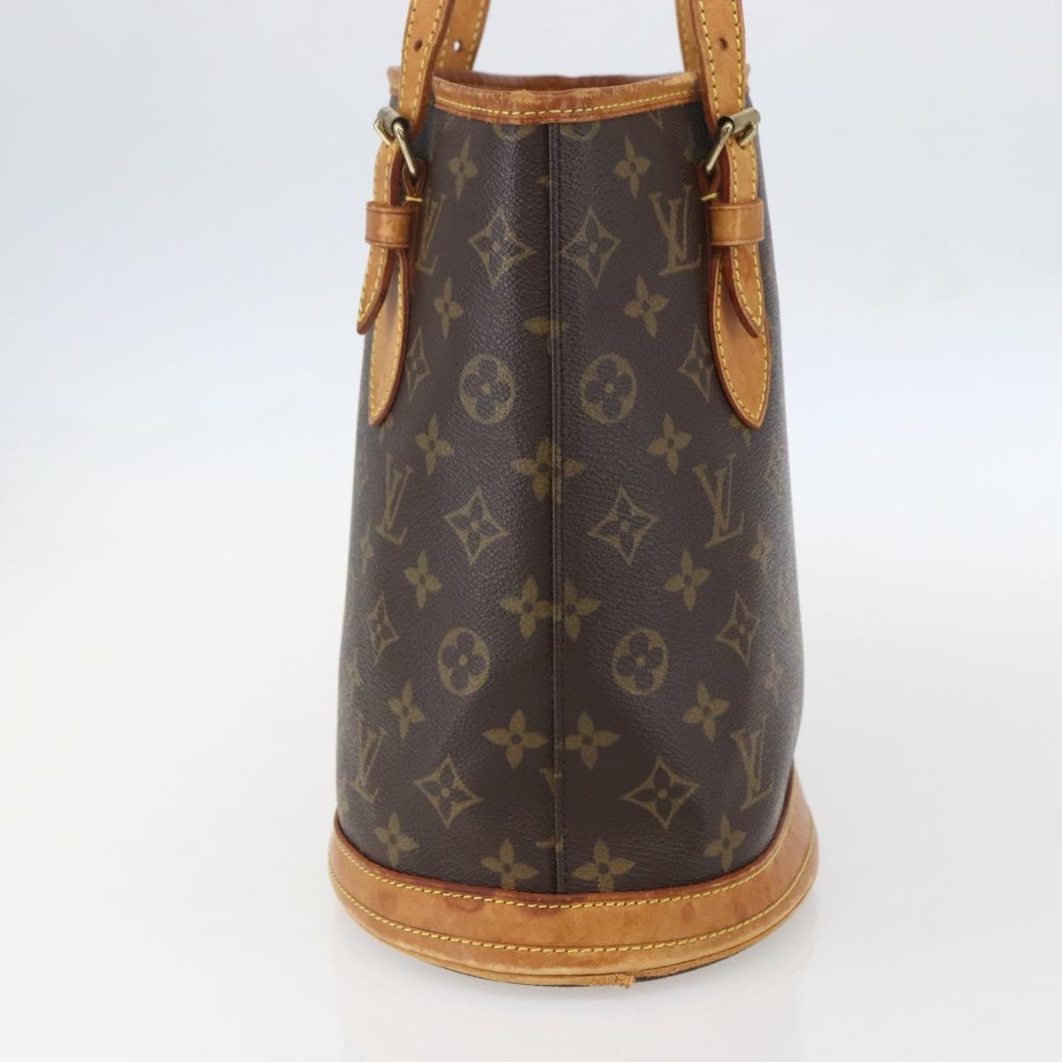 Louis Vuitton Petit Bucket Bag Monogram Canvas, BROWN, CANVAS, Shoulder bag