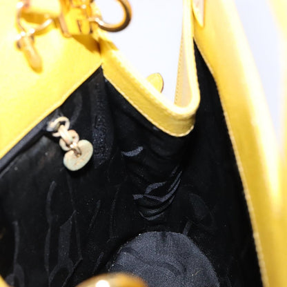 Salvatore Ferragamo Wanda Top Handle Shoulder Bag Leather, YELLOW, LEATHER, Handbag