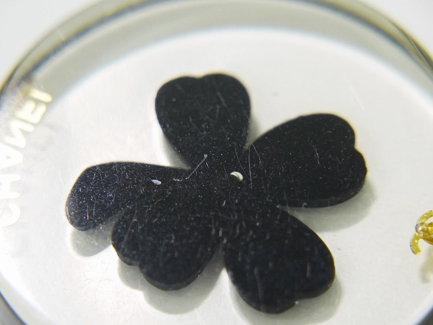 Chanel Trèfle CC Necklace Plastic and Gold plated, GOLD, GOLD_PLATED, Necklace