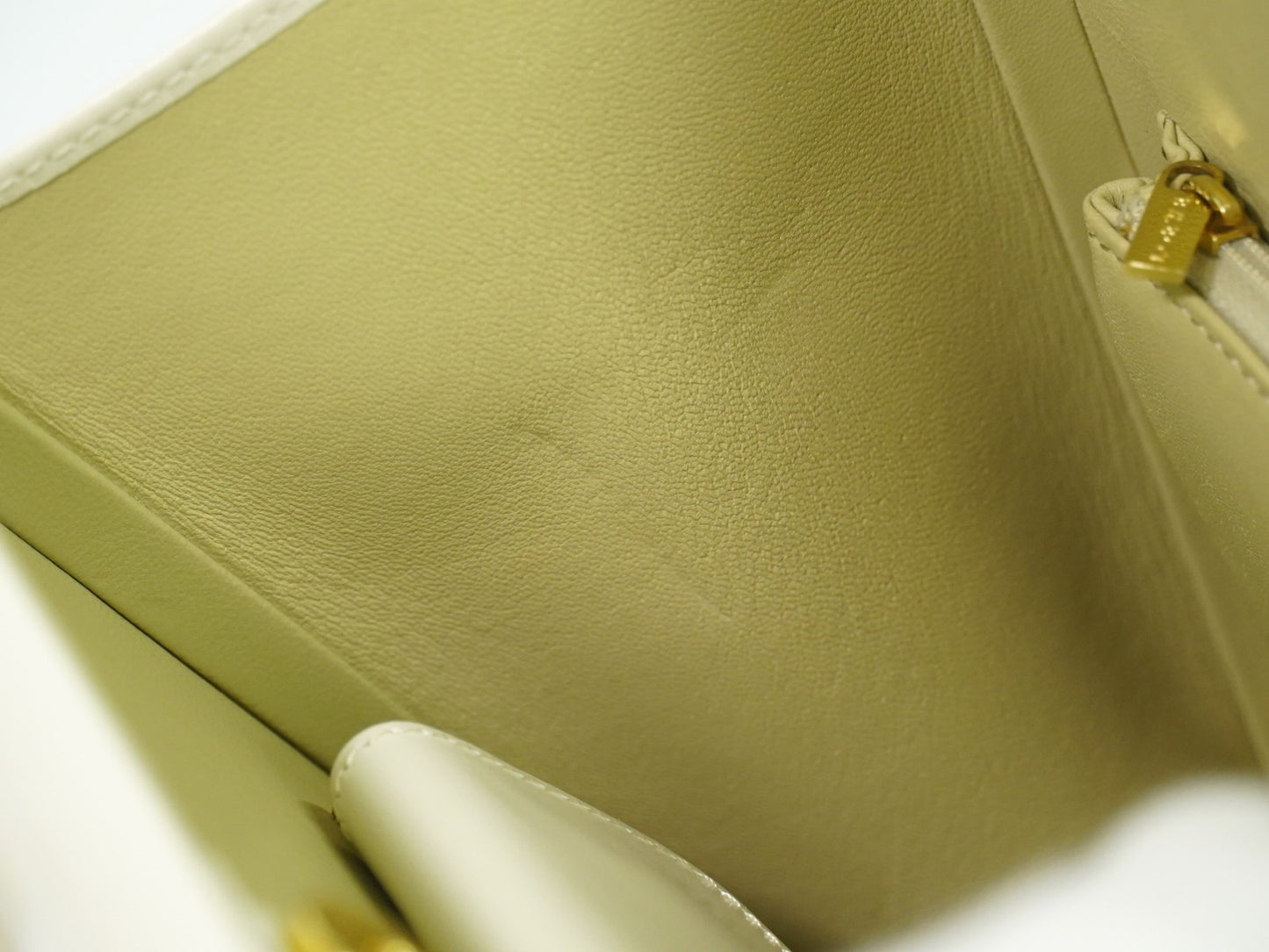 Loewe Anagram handbag Leather, WHITE, LEATHER, Handbag