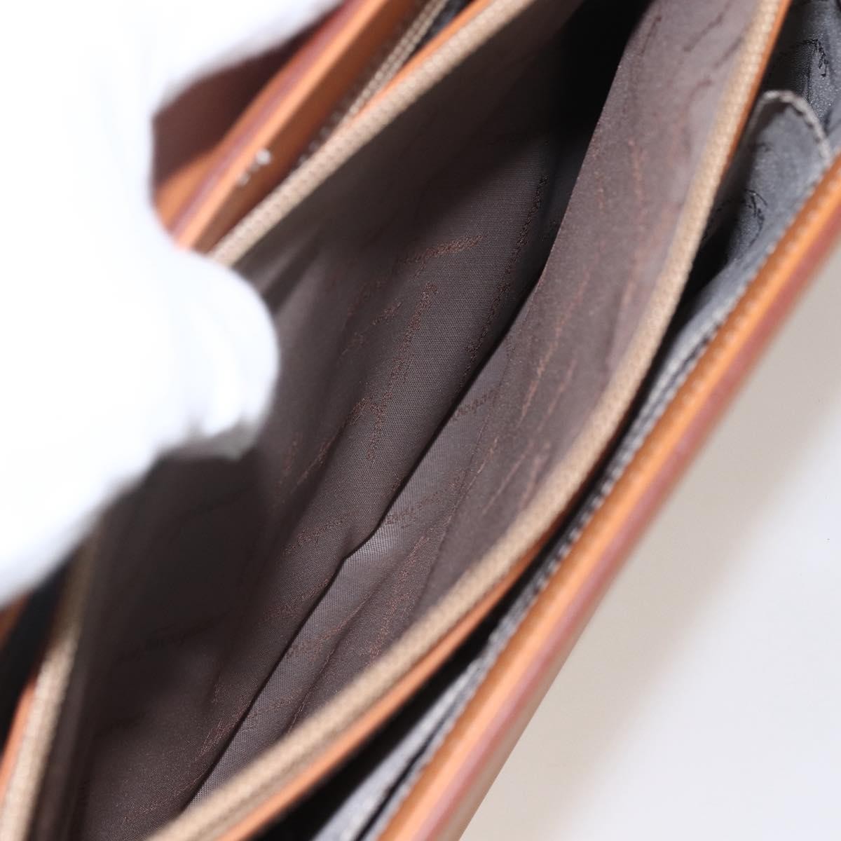 Salvatore Ferragamo Gancini handbag Leather, BROWN, LEATHER, Handbag