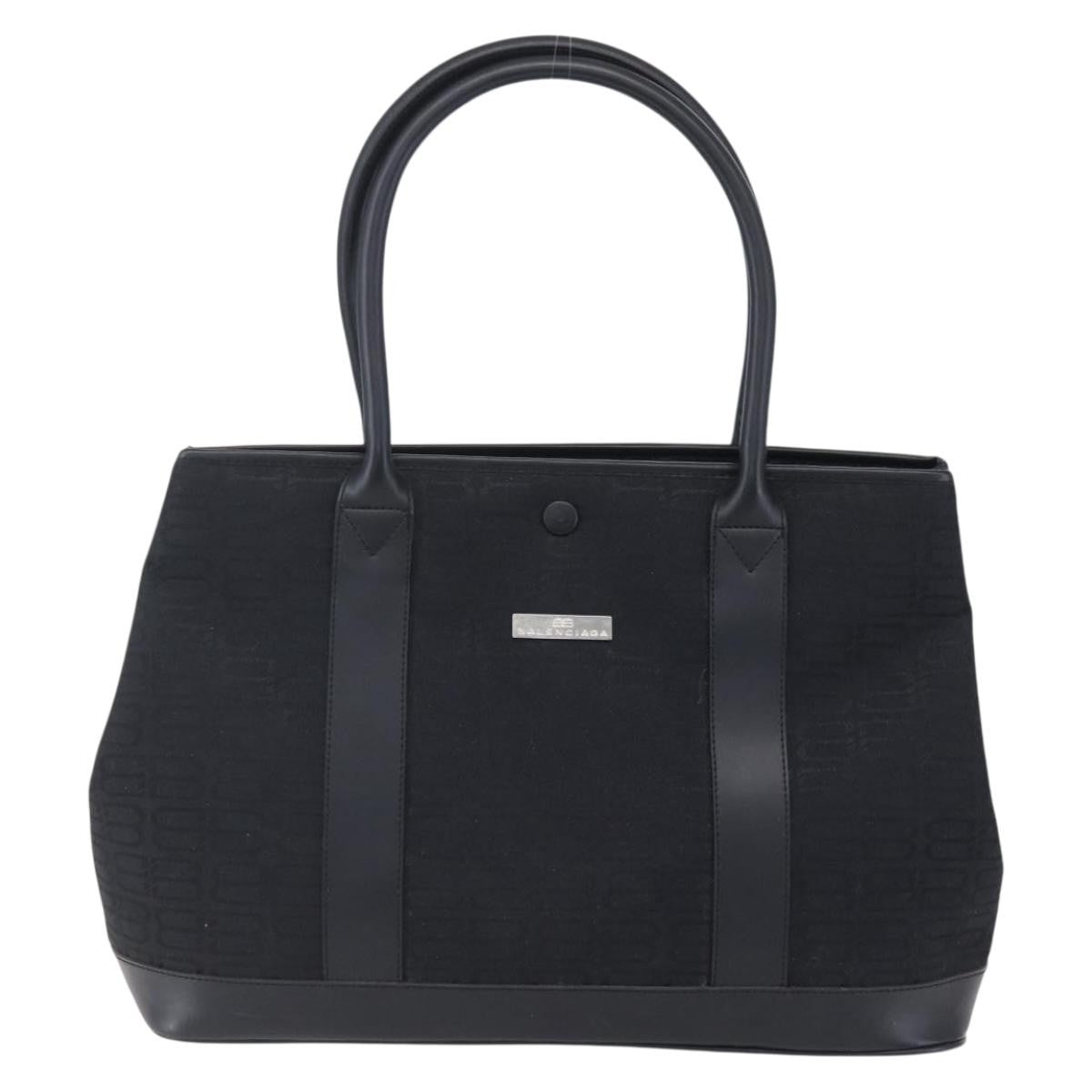 Balenciaga Vintage tote Canvas, BLACK, CANVAS, Tote bag