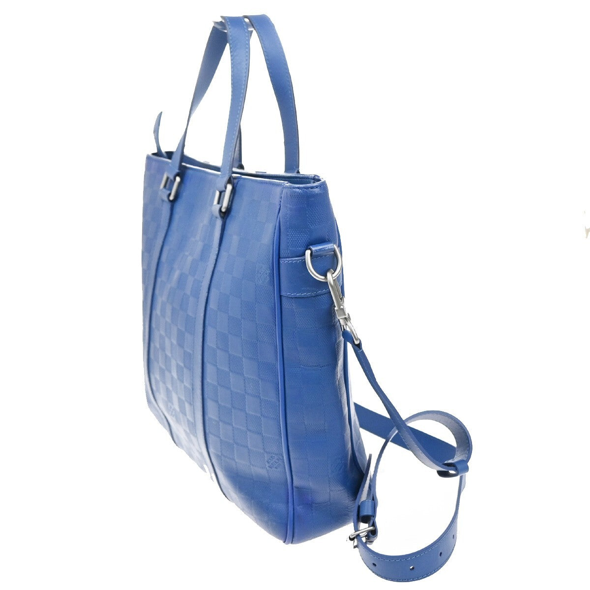 Louis Vuitton Tadao Handbag Damier Infini Leather, BLUE, LEATHER, Handbag