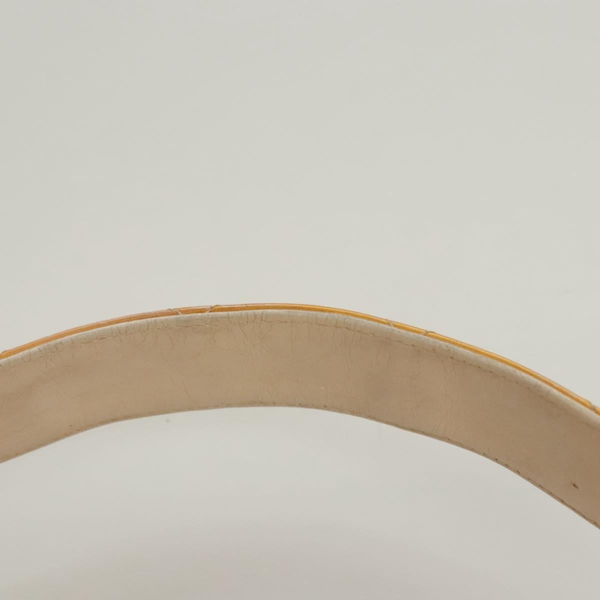 Chanel Vintage Metal Box Bag Quilted Lambskin, YELLOW, PATENT_LEATHER, Handbag