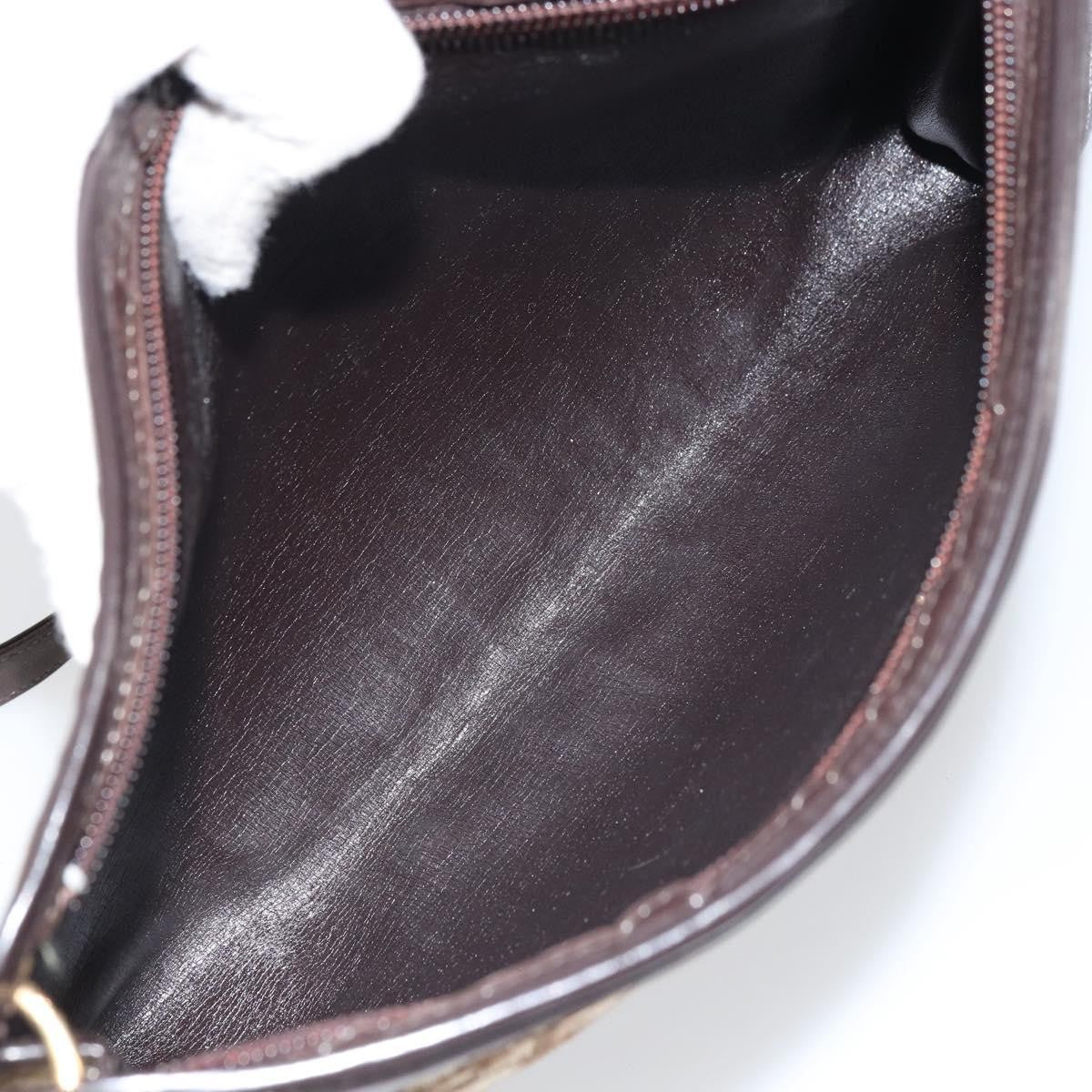 Christian Dior Vintage Trotter Shoulder Bag Canvas, BEIGE, CANVAS, Shoulder bag