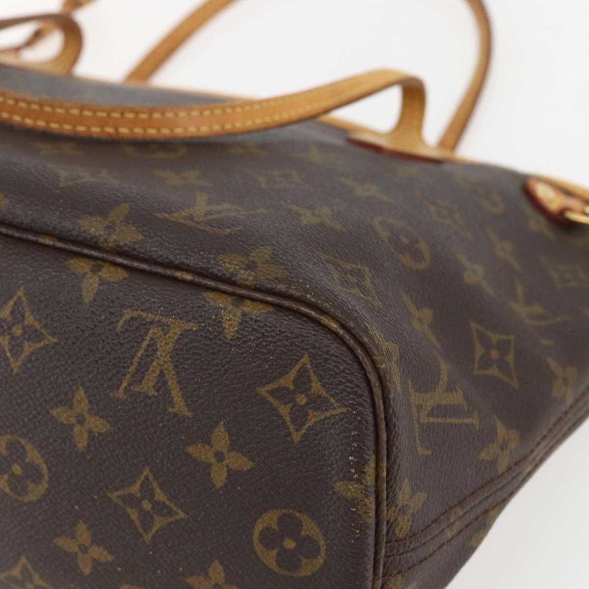 Louis Vuitton Neverfull Tote Monogram Canvas, BROWN, CANVAS, Tote bag