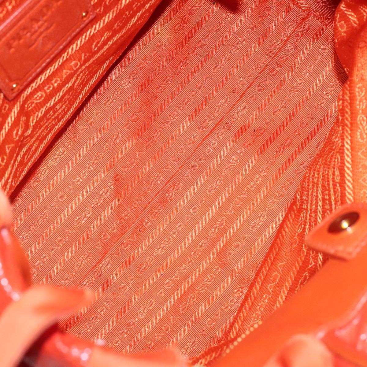 Prada Open Tote Ruffled Tessuto, ORANGE, NYLON, Handbag