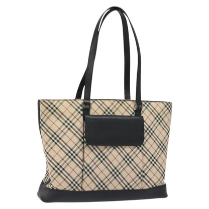 Burberry Nova Check Tote Canvas and Leather, BEIGE, CANVAS, Tote bag