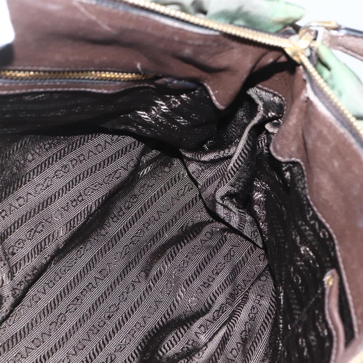 Prada Gaufre Convertible Satchel Tessuto, KHAKI, NYLON, Handbag