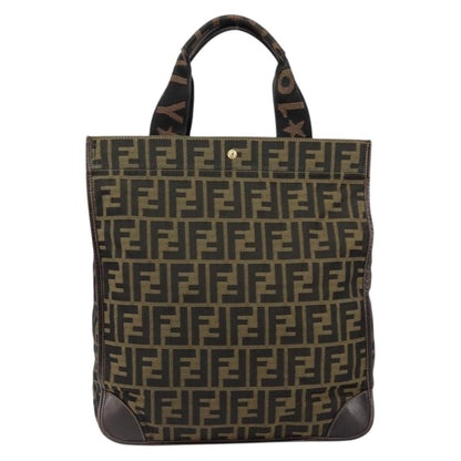 Fendi Zucca Tote bag FF motif, BROWN, CANVAS, Tote bag