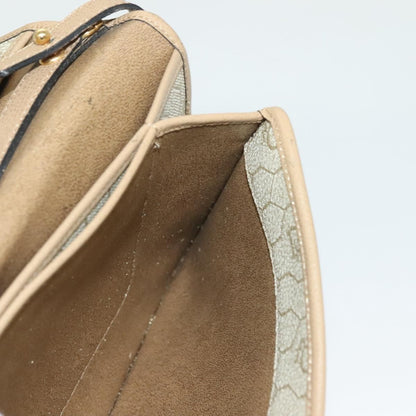 Christian Dior Vintage Honeycomb Shoulder Bag Leather, BEIGE, LEATHER, Shoulder bag