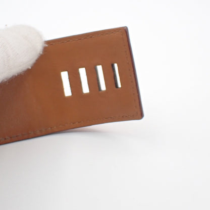 Hermes Collier de Chien Bracelet Leather, ORANGE, LEATHER, Bracelet