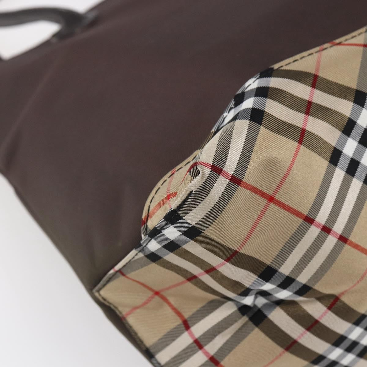 Burberry Blue Label Tote Bag Nylon, BROWN, NYLON, Tote bag