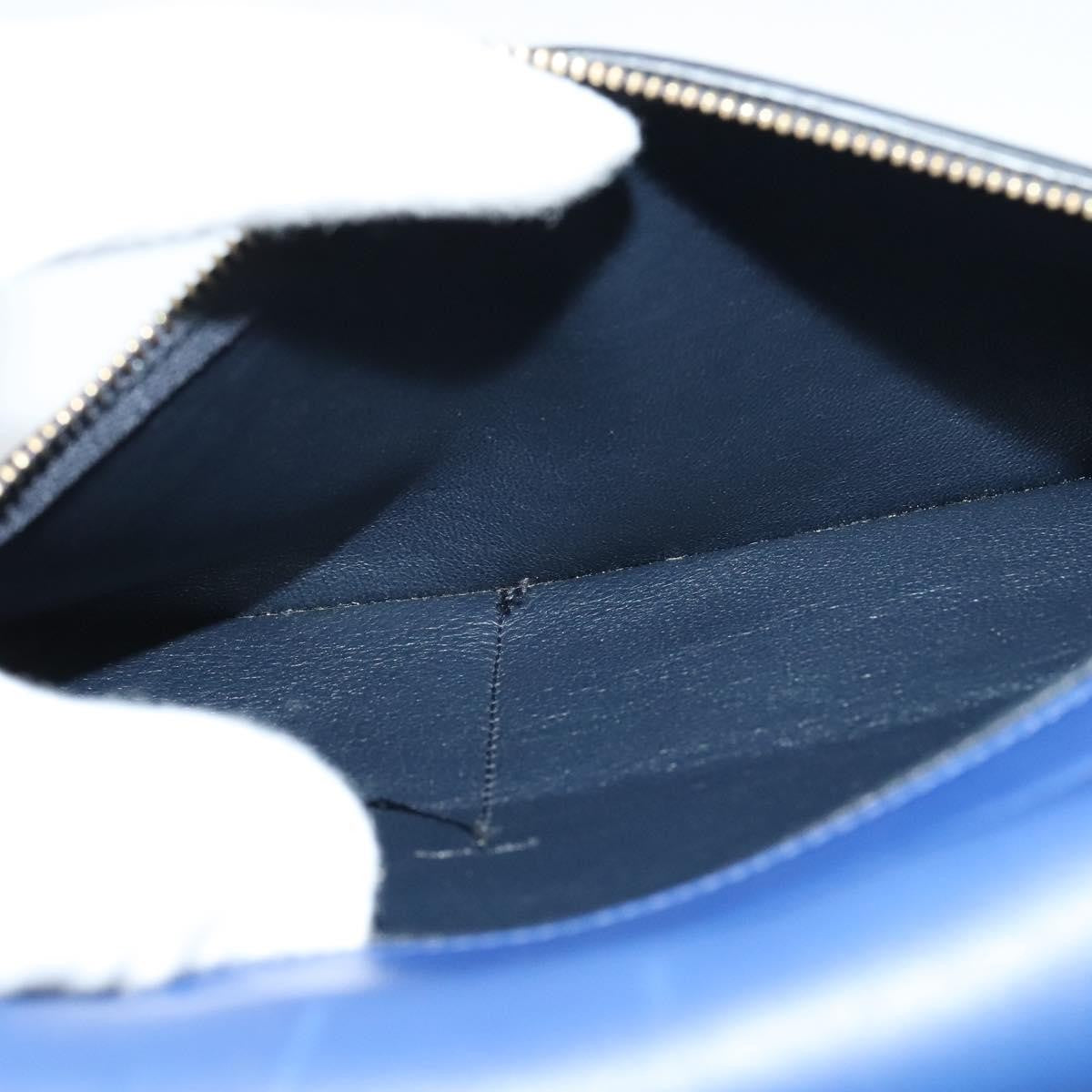 Celine Trapeze Bag Leather with Suede, NAVY, LEATHER, Handbag