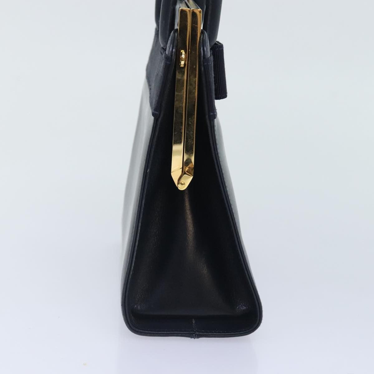 Salvatore Ferragamo Vala Handbag Leather, NAVY, LEATHER, Handbag