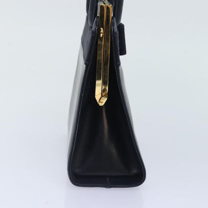 Salvatore Ferragamo Vala Handbag Leather, NAVY, LEATHER, Handbag