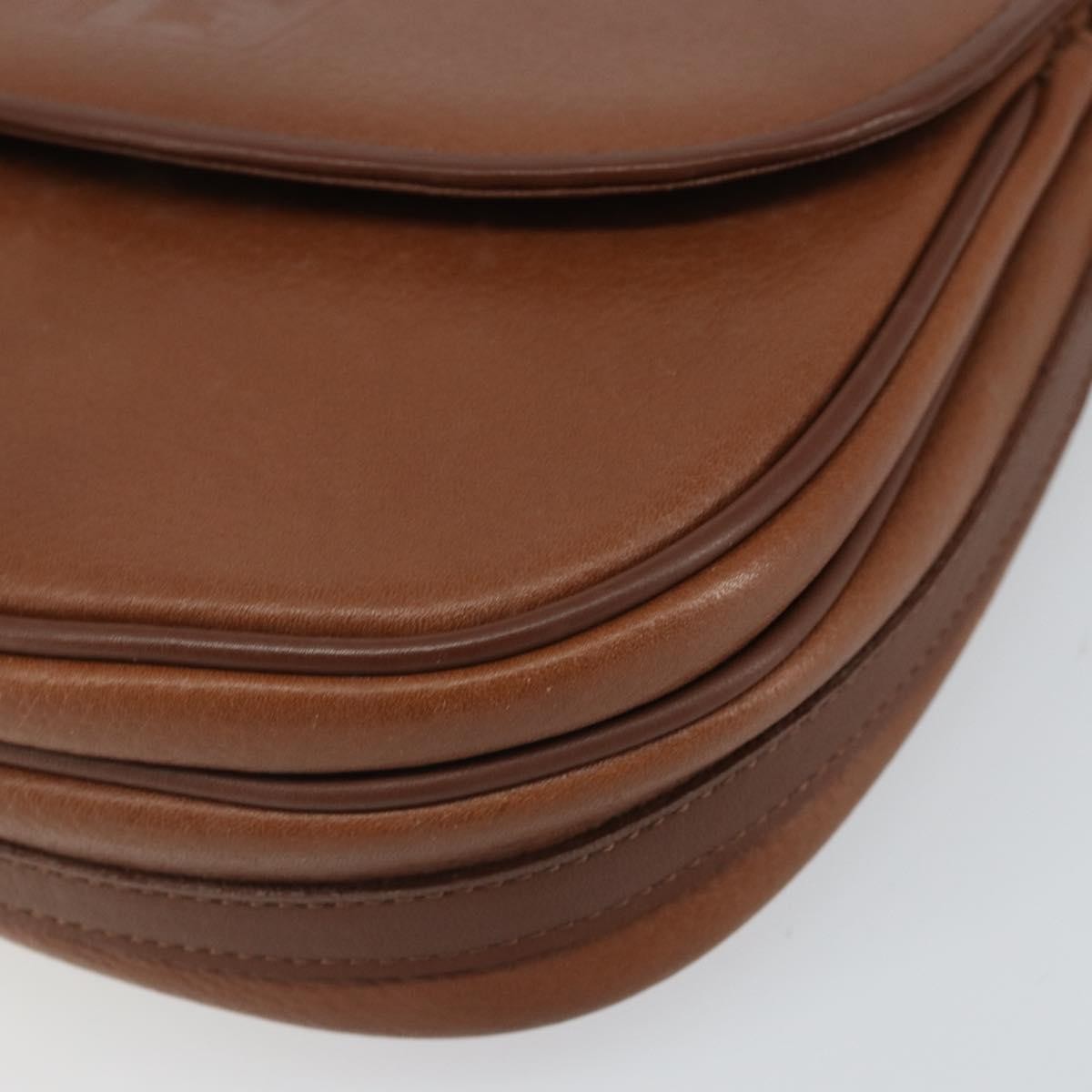 Burberry Vintage Flap Crossbody Bag Leather, BROWN, LEATHER, Shoulder bag