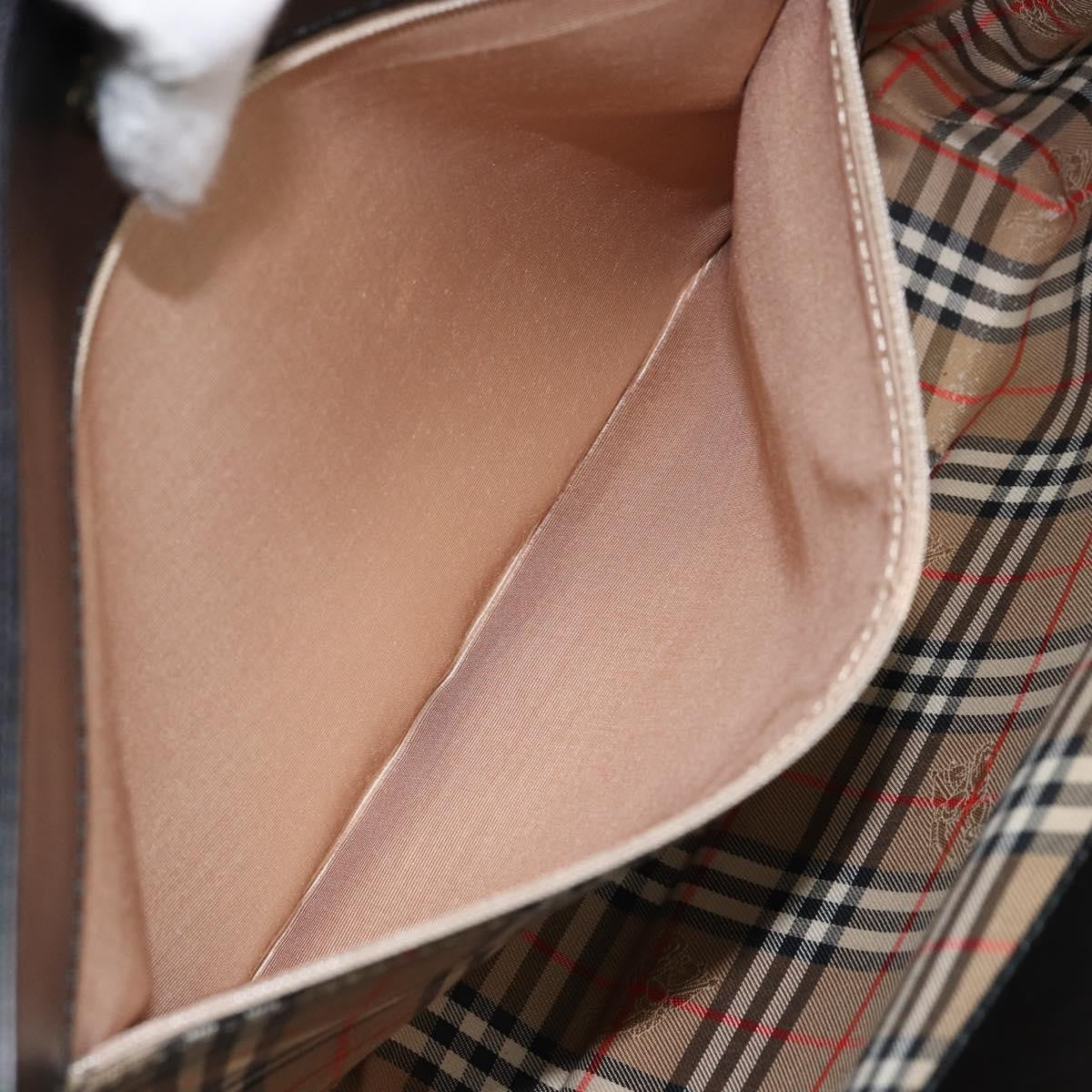 Burberry Vintage Shoulder Bag Leather, BLACK, LEATHER, Shoulder bag