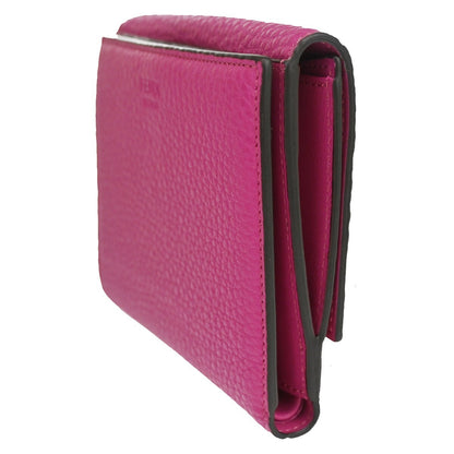 Fendi Peekaboo Wallet Leather, PINK, LEATHER, Wallets