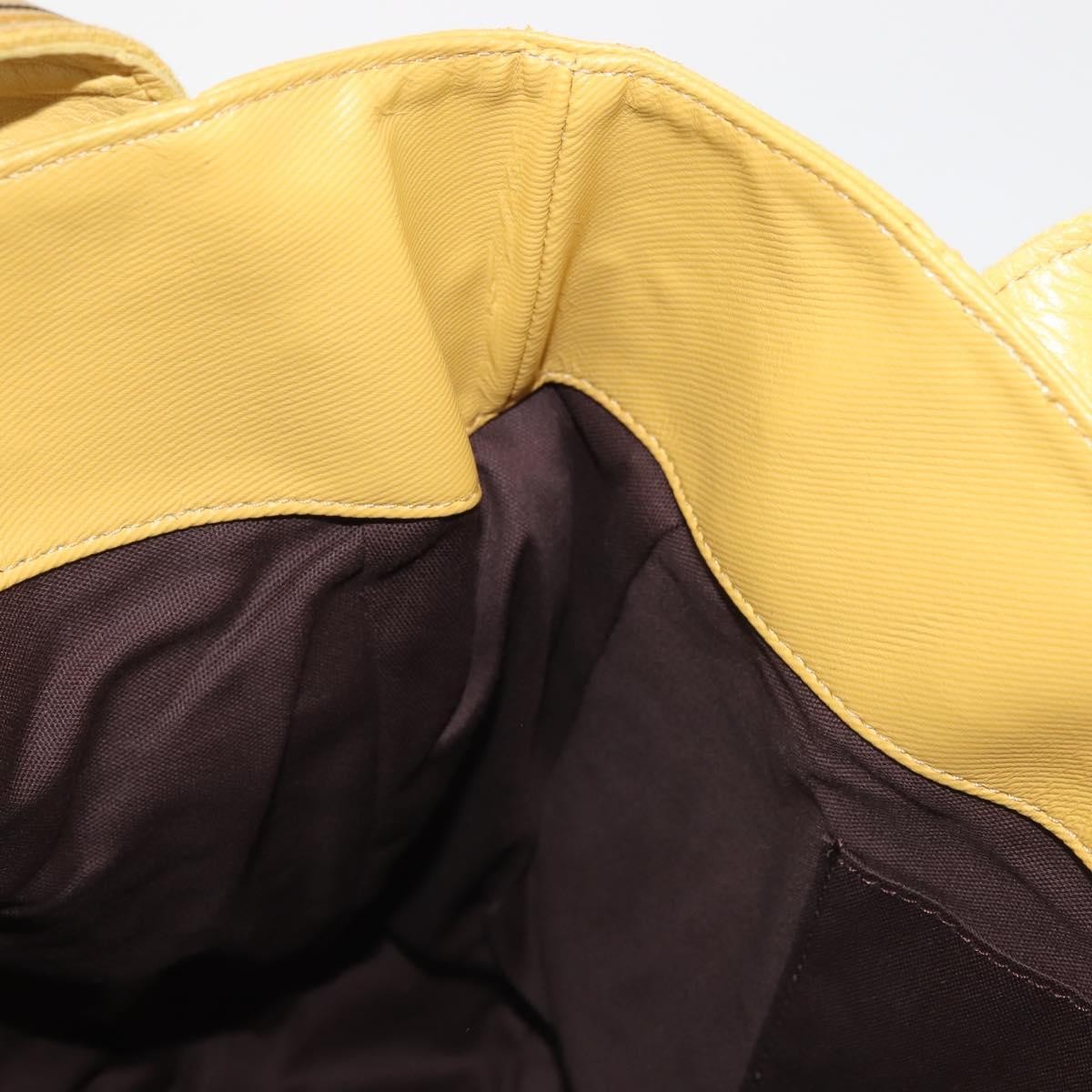 Burberry Blue Label Tote Bag Leather, YELLOW, LEATHER, Tote bag