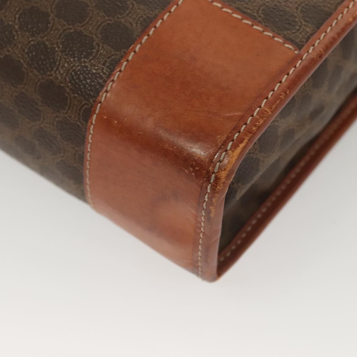 Celine Macadam Briefcase Canvas and leather, BROWN, CANVAS, Briefcase