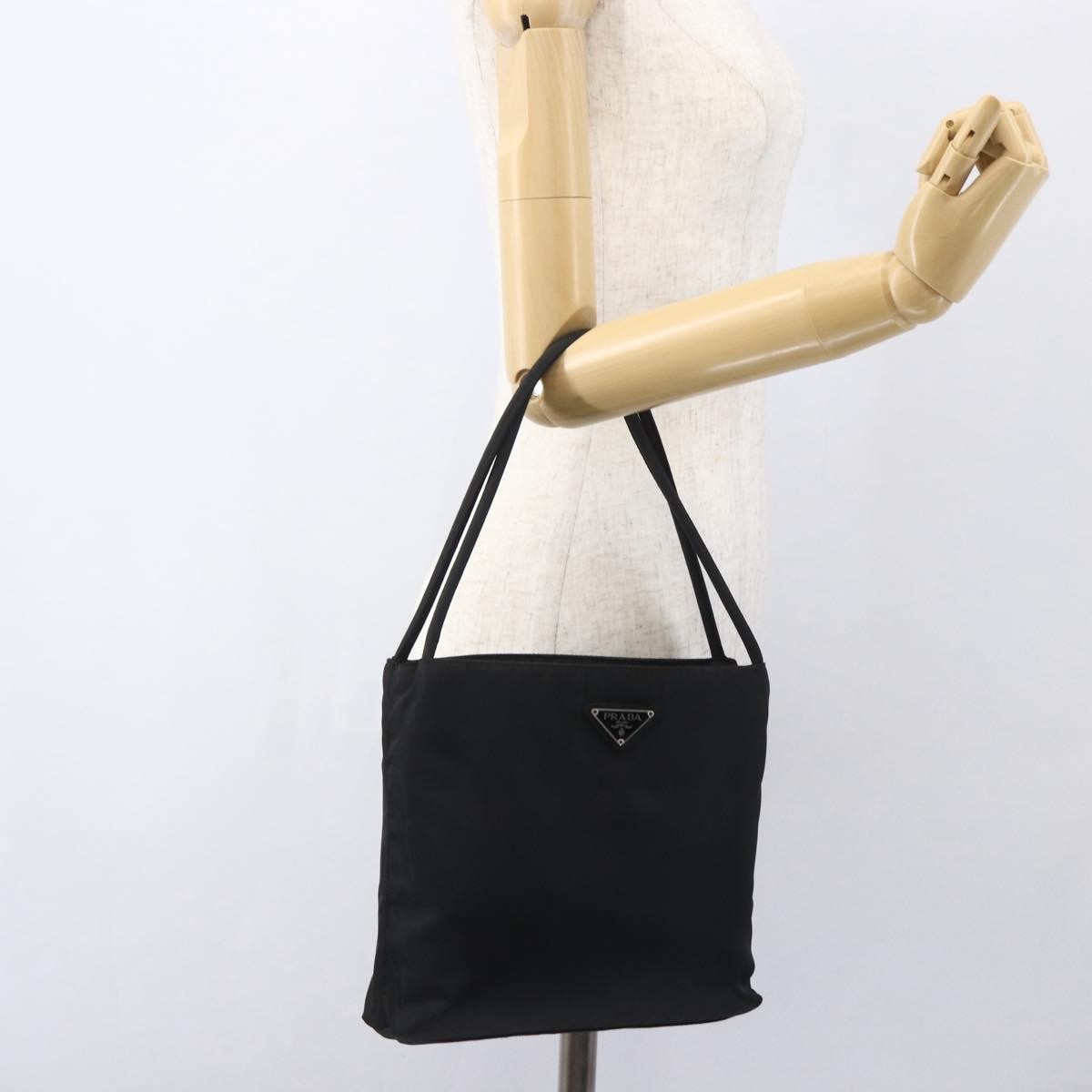 Prada Vintage Tote Tessuto, BLACK, NYLON, Tote bag
