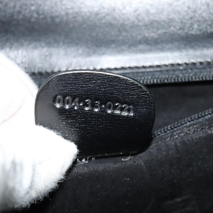 Gucci Vintage Flap Shoulder Bag Leather, BLACK, LEATHER, Shoulder bag