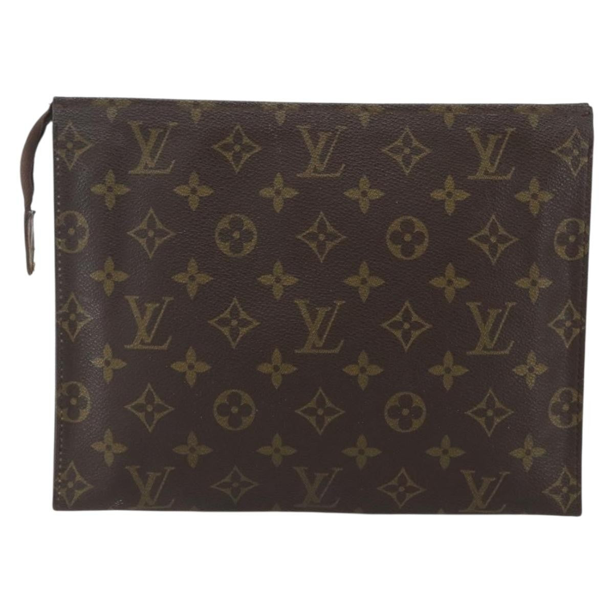 Louis Vuitton Toiletry Pouch Monogram Canvas, BROWN, CANVAS, Clutche & pouche