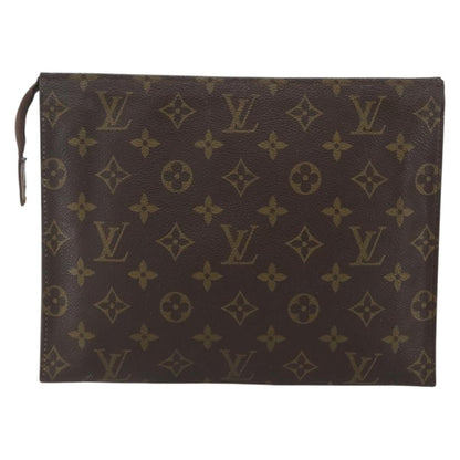 Louis Vuitton Toiletry Pouch Monogram Canvas, BROWN, CANVAS, Clutche & pouche