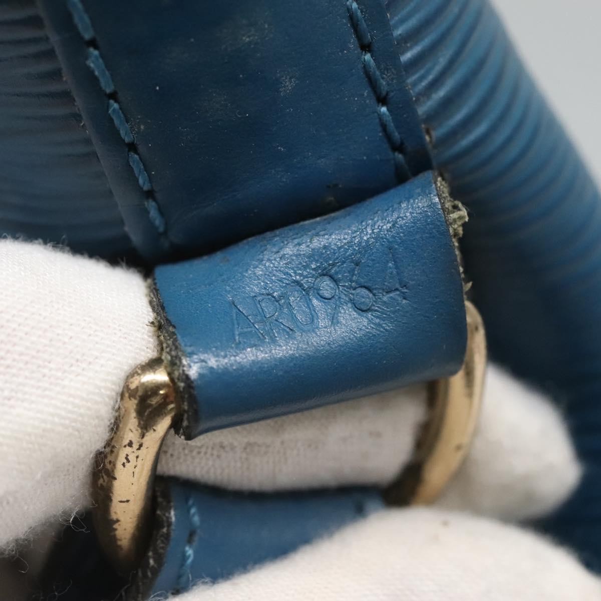 Louis Vuitton Noe Handbag Epi Leather, BLUE, LEATHER, Shoulder bag