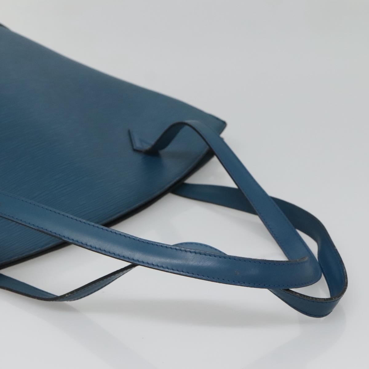 Louis Vuitton Saint Jacques Handbag Epi Leather, BLUE, LEATHER, Handbag