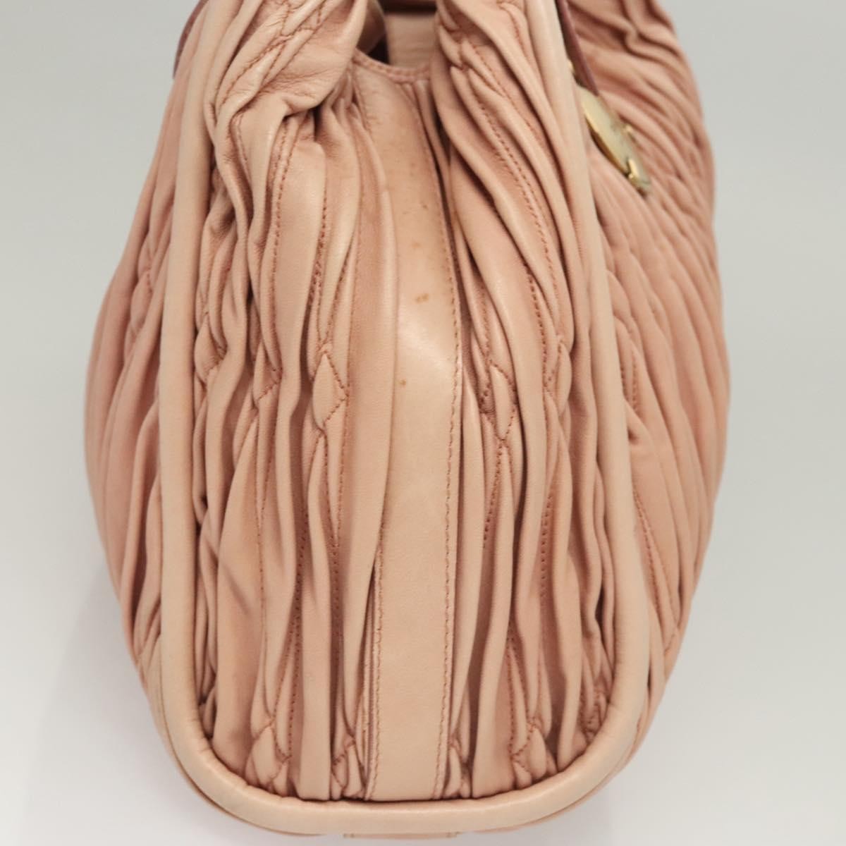 Bally Vintage Handbag Quilted Leather, PINK, LEATHER, Handbag