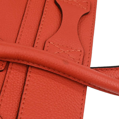 Celine Luggage Bag Smooth Leather, RED, LEATHER, Handbag