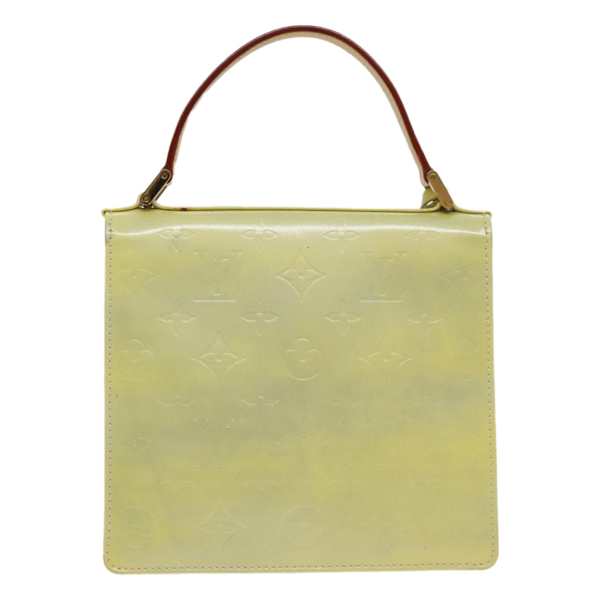 Louis Vuitton Spring Street NM Handbag Monogram Vernis with Monogram Canvas, BEIGE, PATENT_LEATHER, Handbag