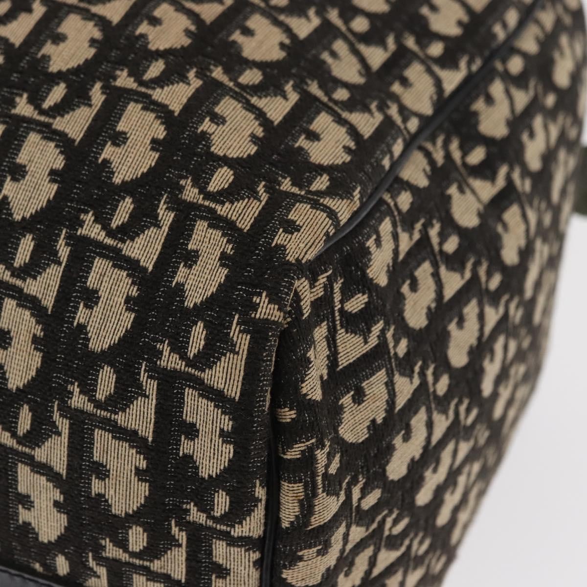 Christian Dior Vintage Trotter Boston Bag Canvas, BLACK, CANVAS, Travel bag