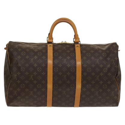 Louis Vuitton Keepall Bag Monogram Canvas, BROWN, CANVAS, Travel bag