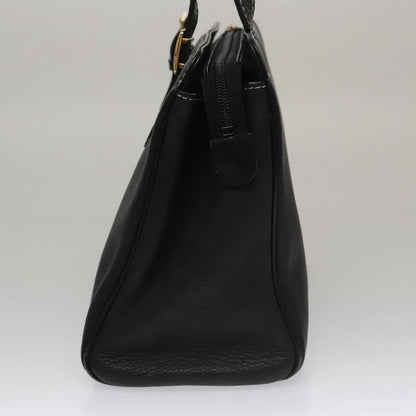 Burberry Vintage Handbag Leather, BLACK, LEATHER, Handbag