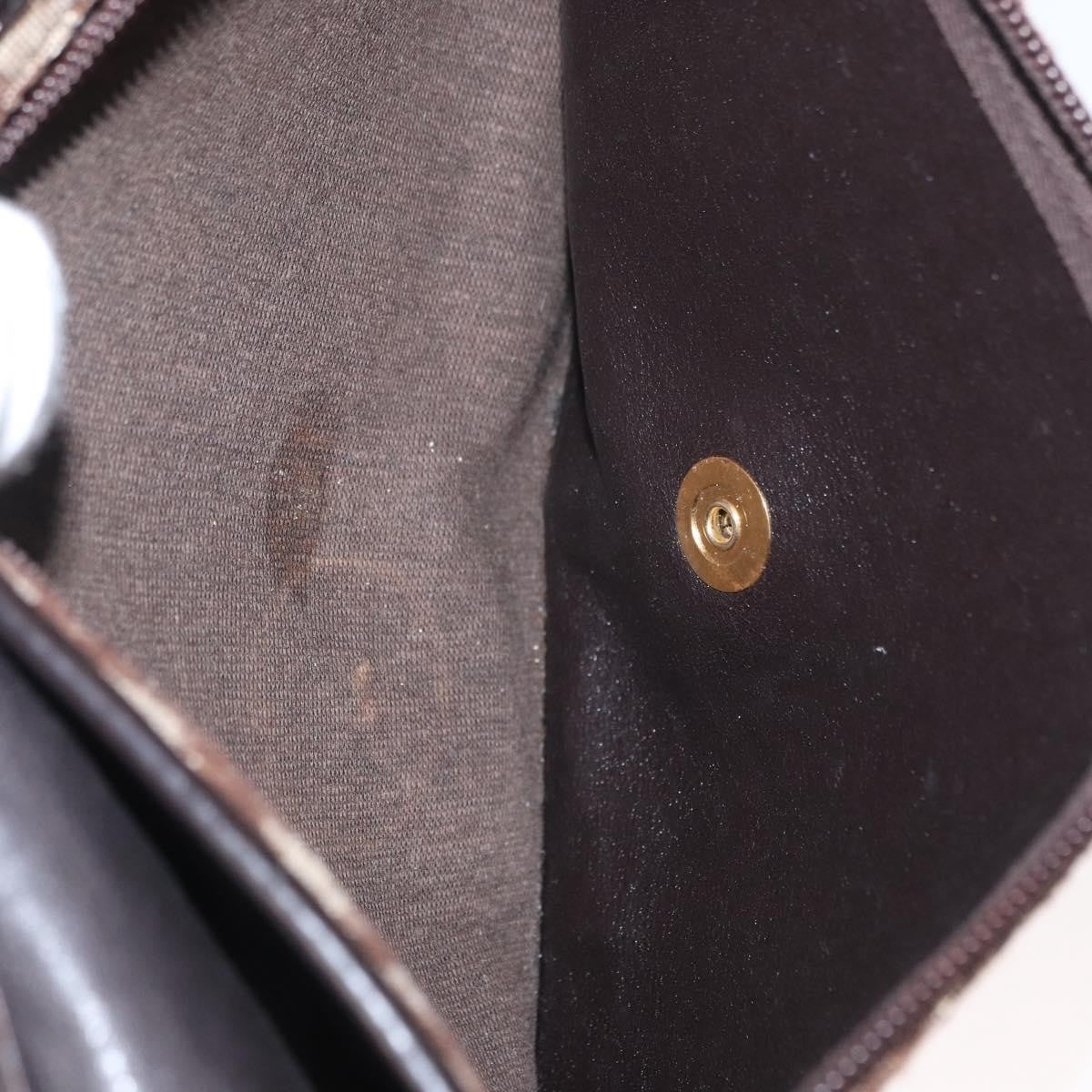 Christian Dior Vintage Trotter Shoulder Bag Canvas, BROWN, CANVAS, Shoulder bag