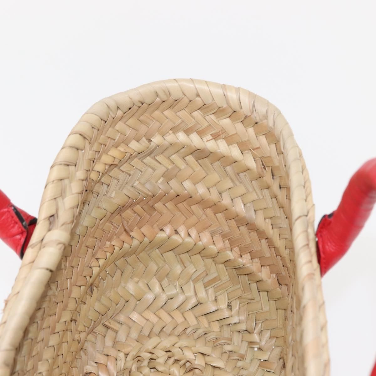 Chloe Marcie Basket Bag Raffia, BEIGE, WICKER, Handbag