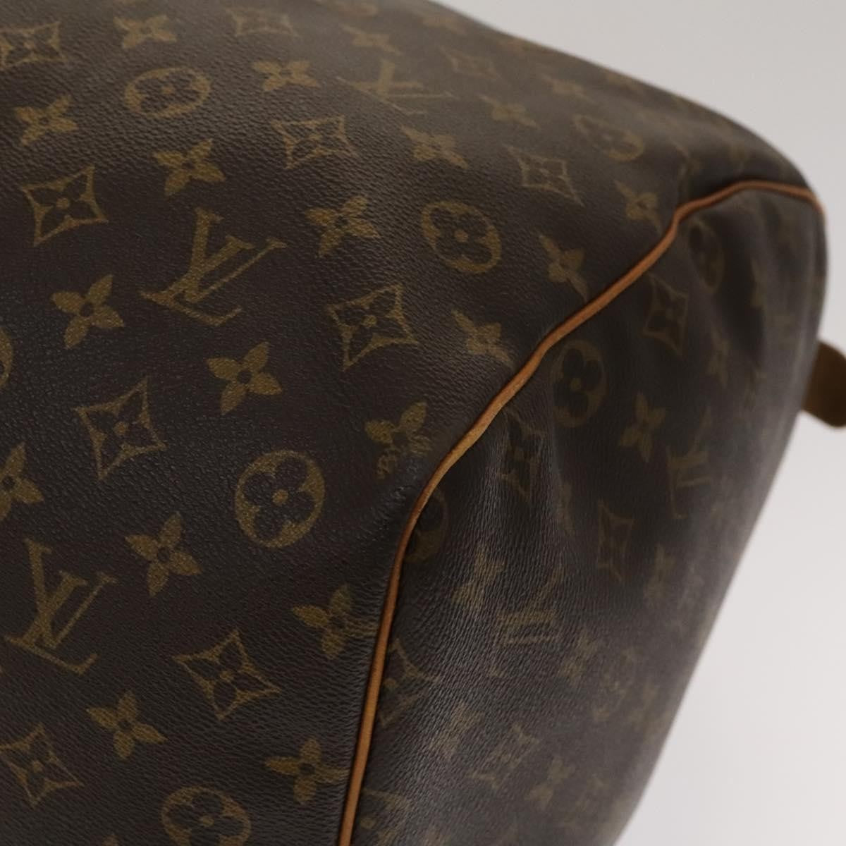 Louis Vuitton Keepall Bag Monogram Canvas, BROWN, CANVAS, Travel bag