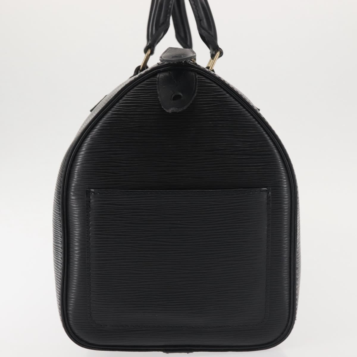 Louis Vuitton Speedy Handbag Epi Leather, BLACK, LEATHER, Handbag