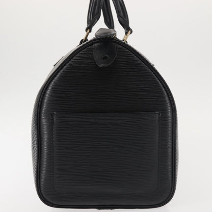 Louis Vuitton Speedy Handbag Epi Leather, BLACK, LEATHER, Handbag