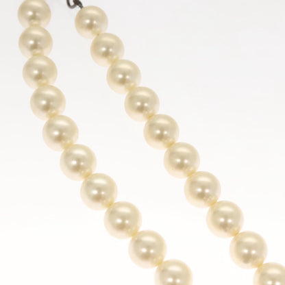 Chanel CC Pearl Necklace Faux Pearls and Metal, WHITE, METAL, Necklace