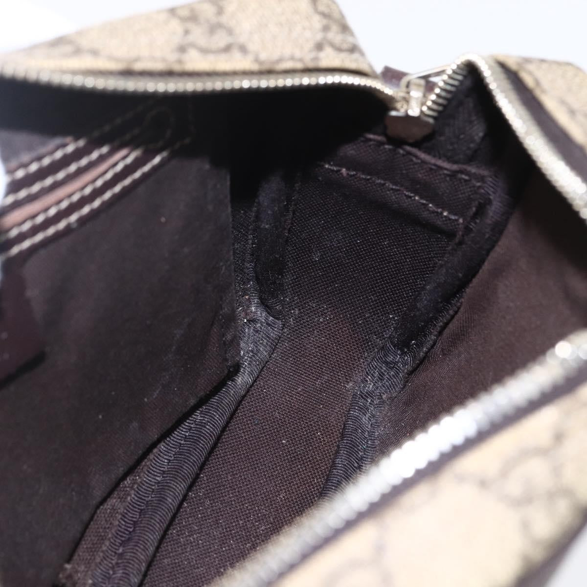 Gucci Front Zip Crossbody GG Canvas, BEIGE, CANVAS, Shoulder bag